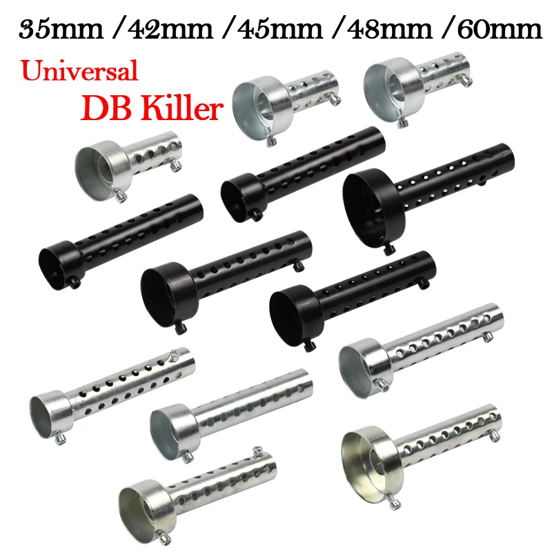 35mm 42mm 45mm 48mm 60mm Universal Motorcycle Exhaust Muffler DB Killer Stainless Steel Noise Sound For YAMAHA HONDA