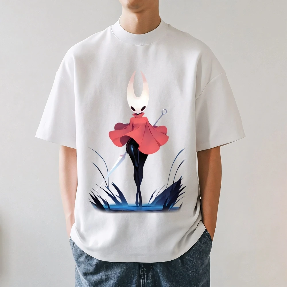 Hollow Knight Japanese Style Classic Tee High-quality Streetwear Men's Clothing and Women's 2026 Summer New Printed T Shirt