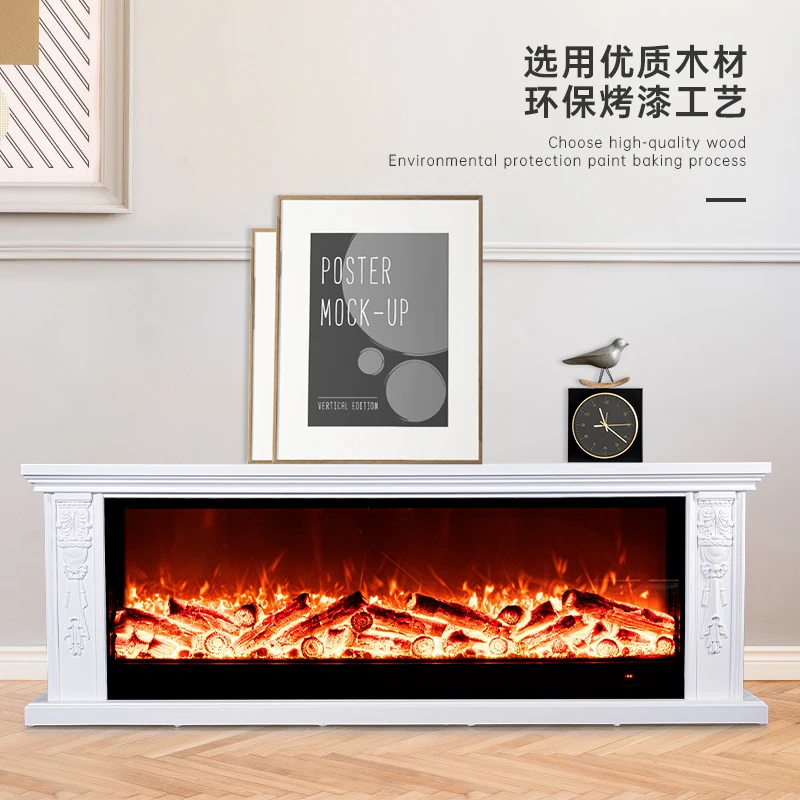 Fireplace decoration cabinet simple simulation flame home heater living room hotel fireplace