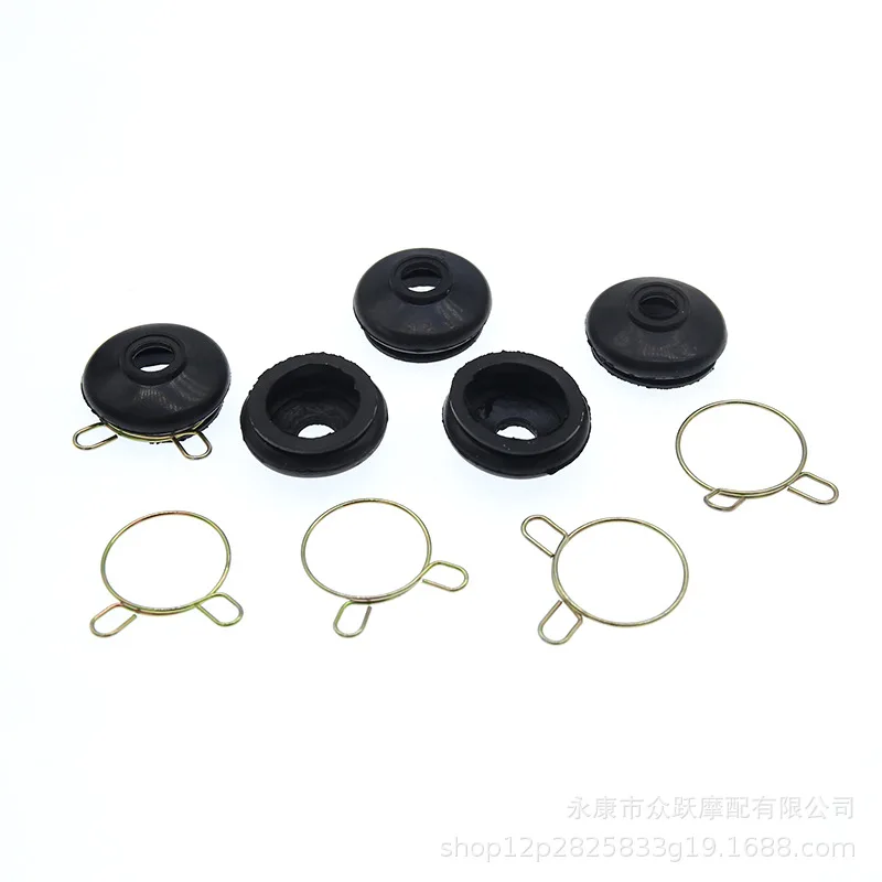 1/2/6/10 قطعة M12 العالمي الأسود المطاط التعادل قضيب نهاية وصلة كروية غطاء غبار تعليق السيارة توجيه وصلة كروية أجزاء الملحقات #6