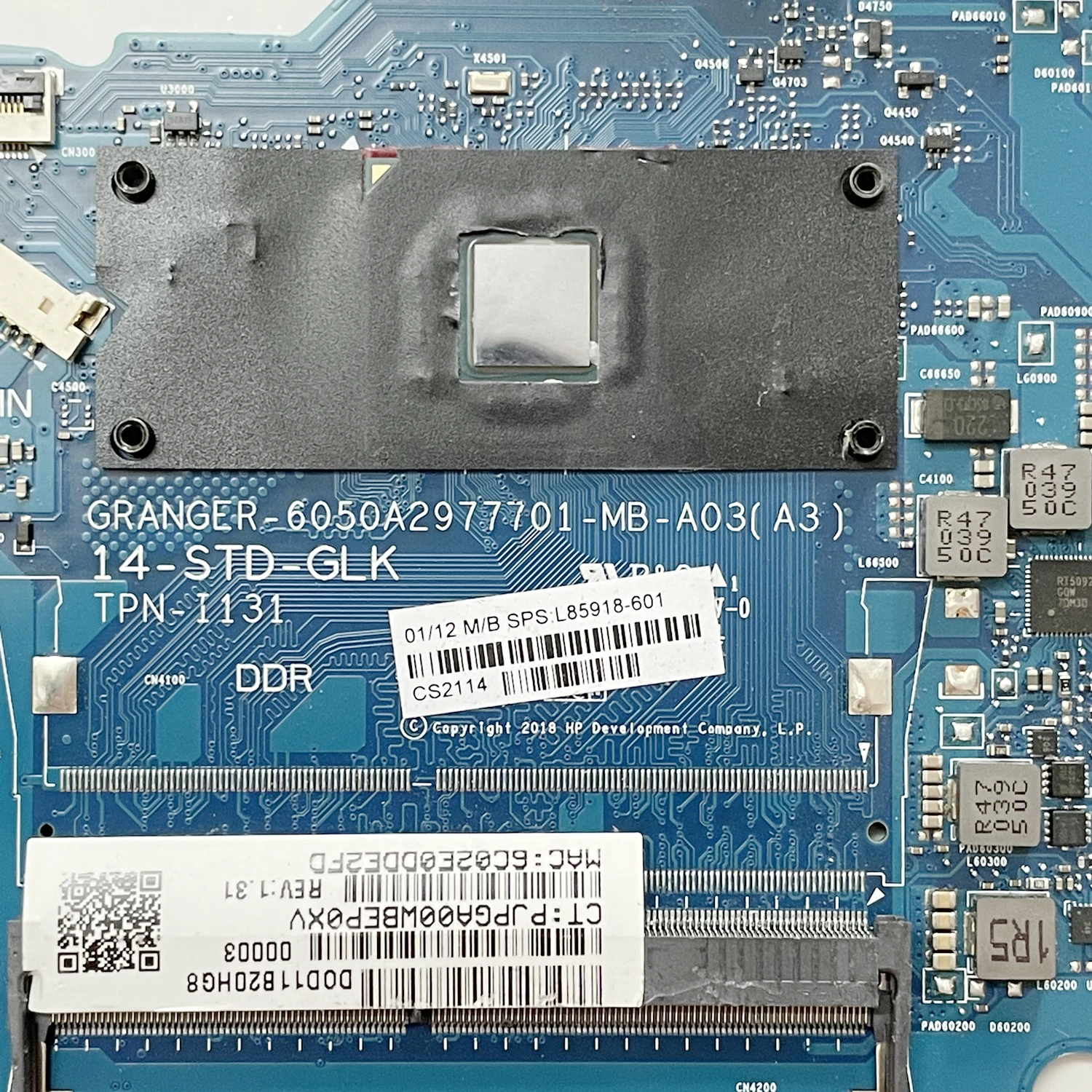 6050A2977701 6050A2993001 For HP 14-DF 14-CK 240 G7 TPN-I131 Laptop Motherboard N4000 N5000 CPU 14-STD-GLK L23236-601 L23234-001