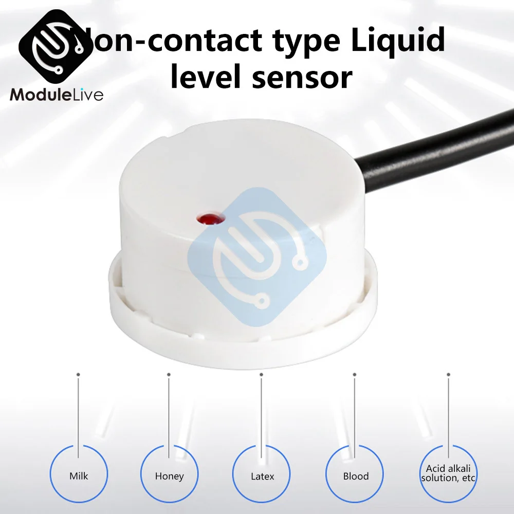 

DC 12V 24V XKC Y29 Non-Contact Liquid Level Sensor Switch Sensing Adjustable Water Level Sensor NPN V IP67 Waterproof 50CM Wire