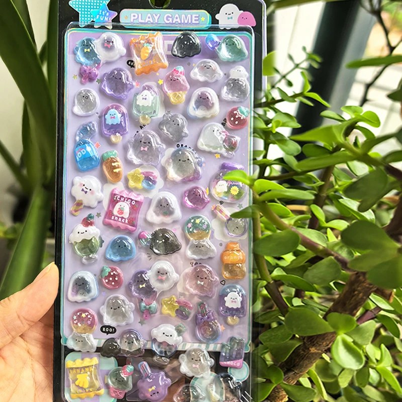 

Crystal Diamond Pattern Cute Animal 3D Stickers, Cartoon Style DIY Creative Stickers, For Girls And Children's Scrapbook Diary