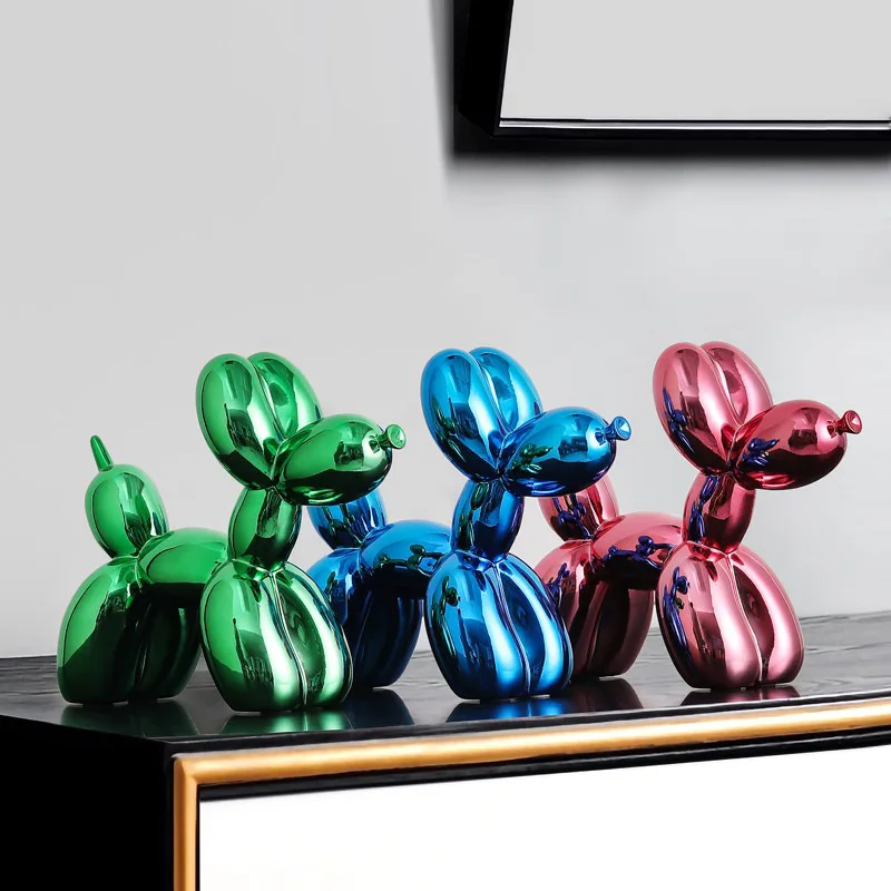 

Nordic Creative Electroplating Balloon Dog Ornament Animal Living Room Entrance TV Cabinet Bookcase Wine Cabinet Home Soft