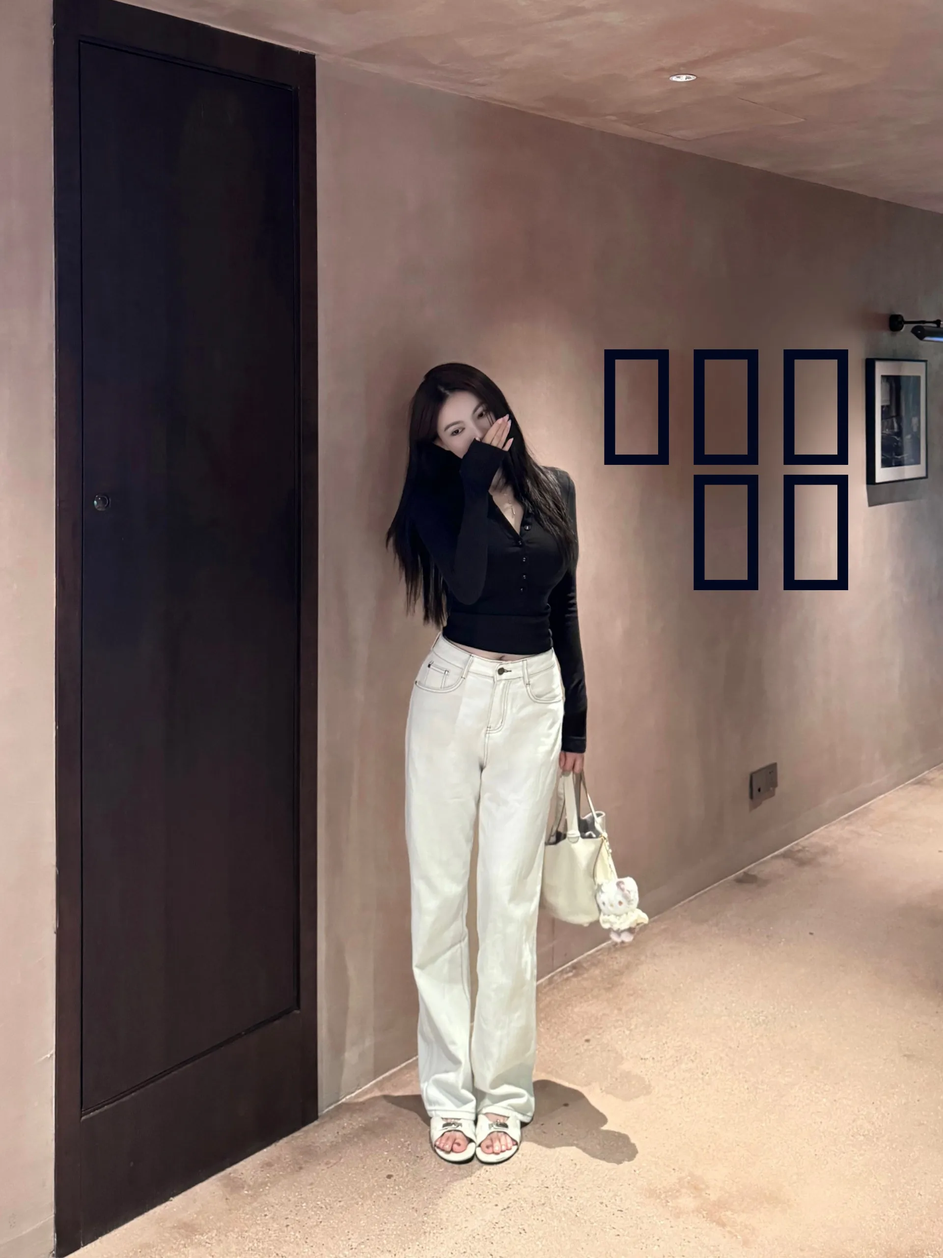 

Длинные повседневные брюки с высокой талией и широкими штанинами, с вертикальными полосками, текстурированные, джинсы-клеш в пол, с эффектом памяти формы