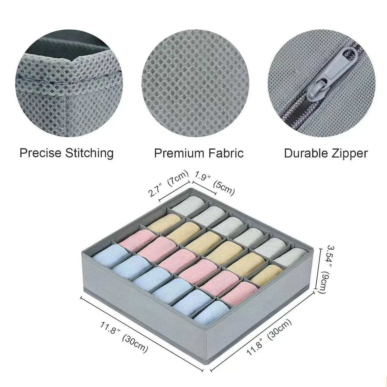 

Underwear Storage Box Foldable Non-woven Storage Box Six-piece Set Underwear Bra Socks Drawer Storage Finishing Box
