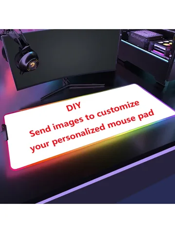 RGB коврик для мыши Diy, большой, резиновый — фото товара