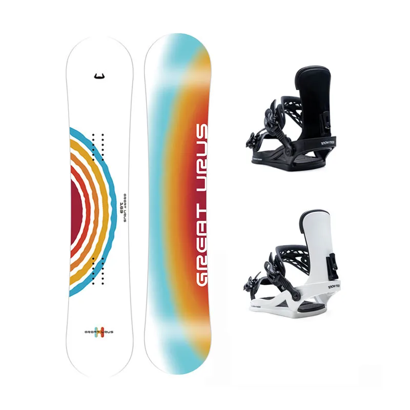 

Professional Snowboard With Bindings Package All Mountain Complete Set For Men Adult