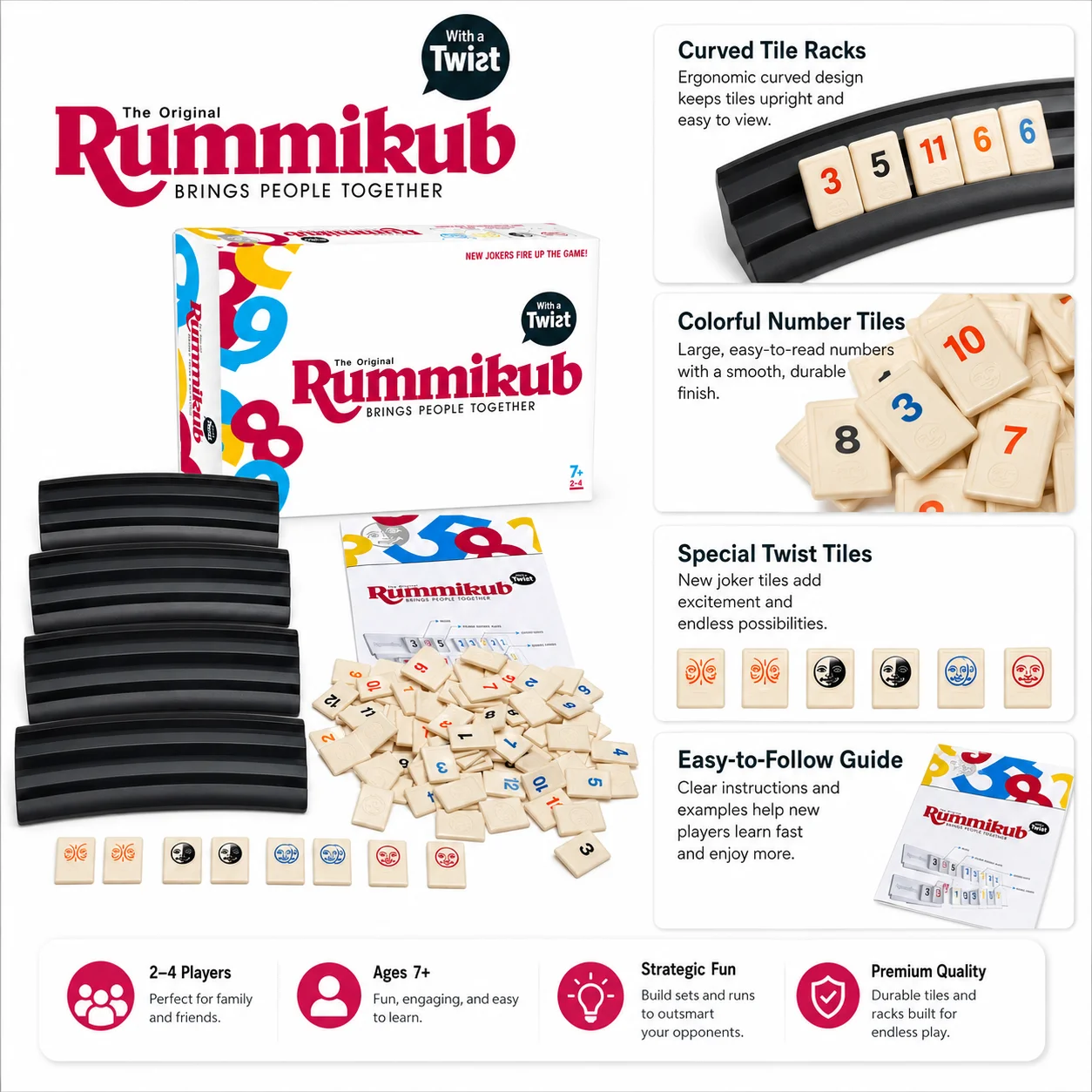 Rummikub Klasik Twist Sayı Taş - Board Game English For Kids incelemesi ve fiyatı