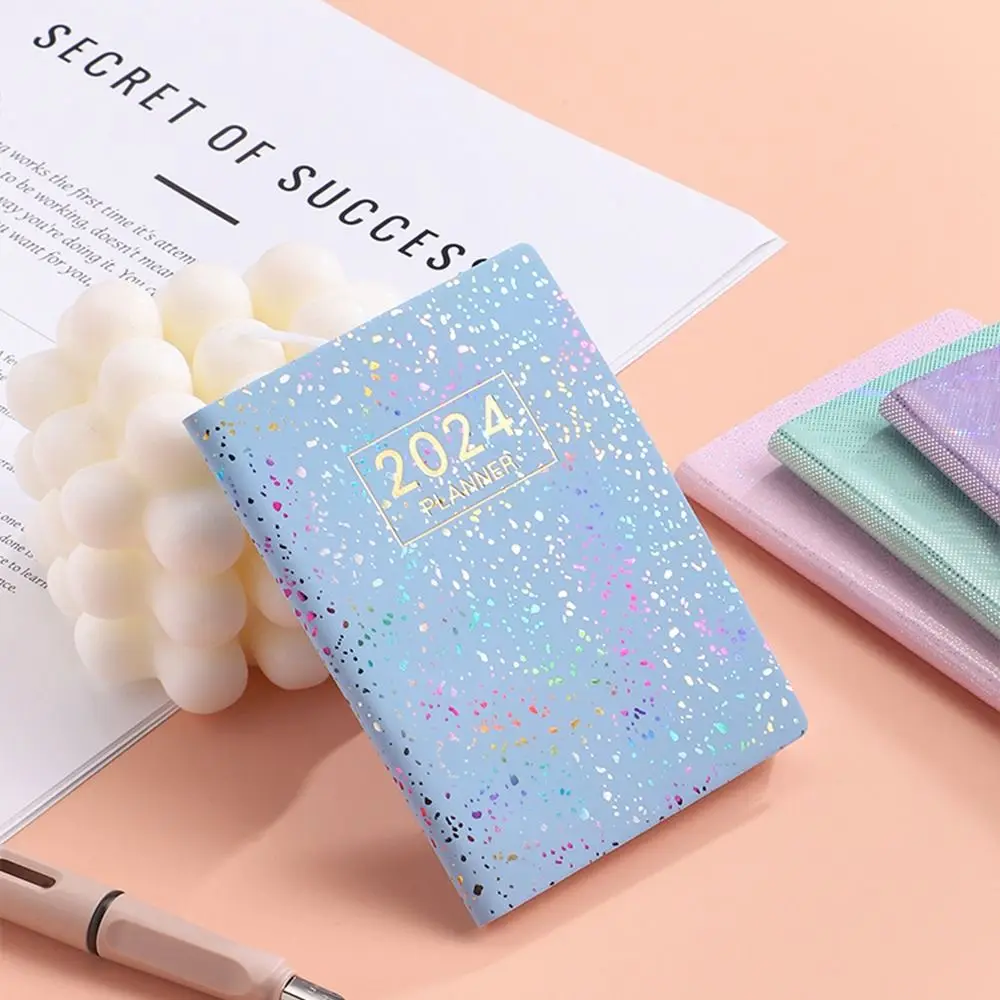 

Memo Diary Planner A7 Mini Pocket Notebook Thickening Laser Schedule Planner Agenda Organizer Bling Business Notepad