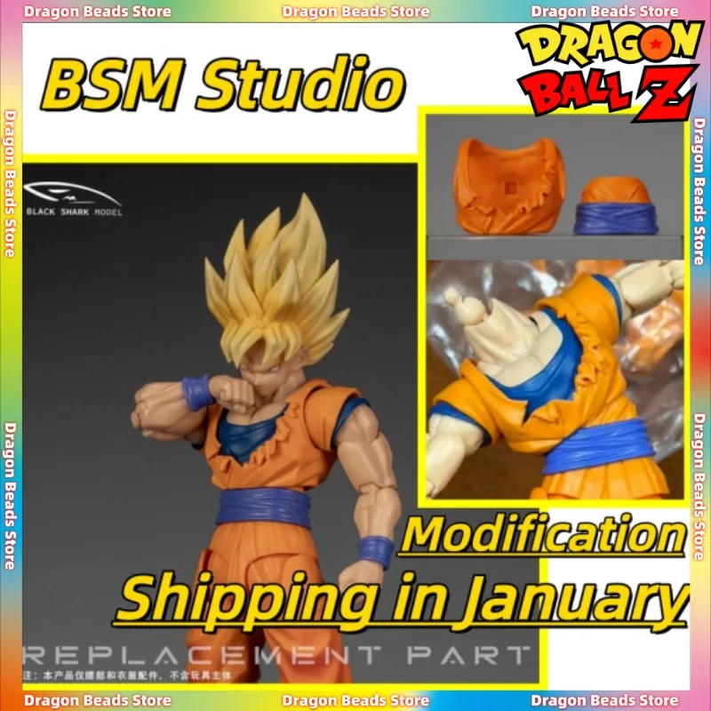 BSM (Big Black Shark) Studio Dragon Ball SHF Super Second Rags Modificação Acessórios de Coleção em Plástico Macio