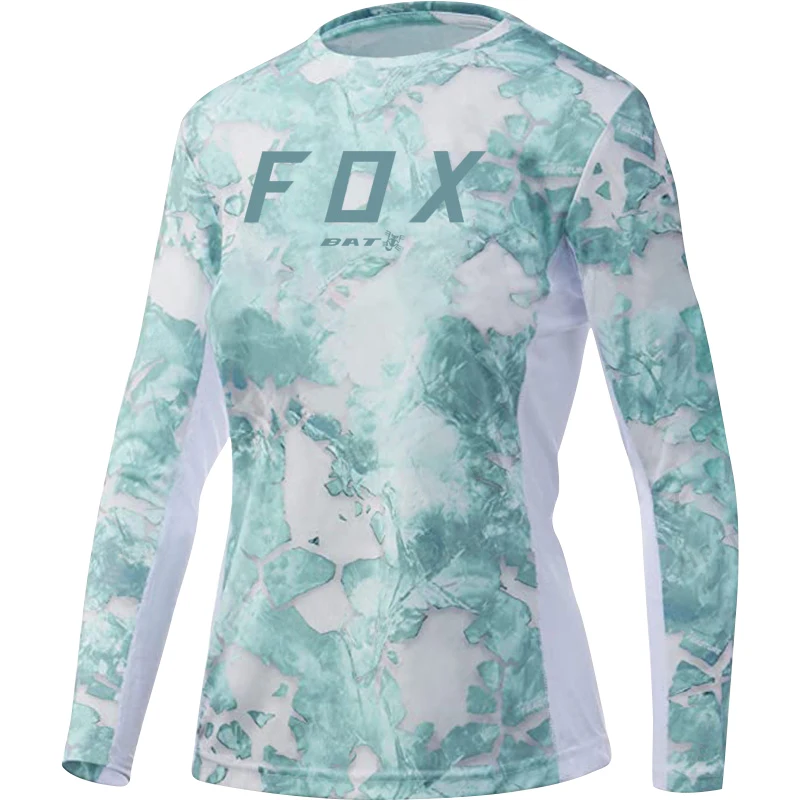 Women\'s Jersey BAT FOX Downhill Jersey Long Sleeve Mountain Bike Shirt Quick Dry Camiseta Motocross Jersey MTB Clothing