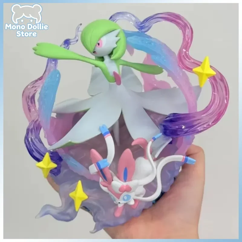 

Genuine Pokemon Good Partner Series Cute Gardevoir And Sylveon Anime Figure 15cm Collect Model Desktop Decoration Birthday Gift