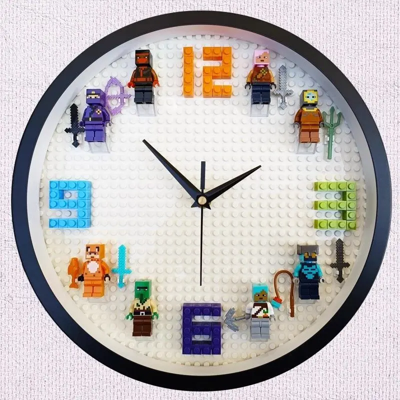 

Круглые милые настенные часы: современный классический дизайн, пластиковые, для спальни, цифровые, для домашнего декора