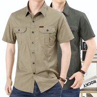 2025 Retro Shirt Men's Summer Clothing Hong Kong Style Student Loose Niche Design Interesting New Style Tiki Shirts
