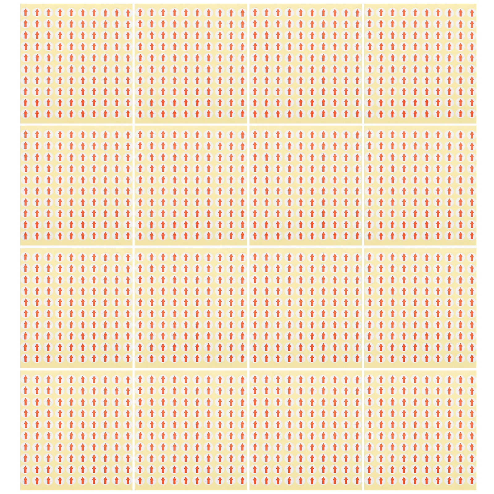 Removable Red Arrow Stickers Defect Indicator Labels Self Adhesive Circle Dot Round Paper Labels for File Folder Tracking