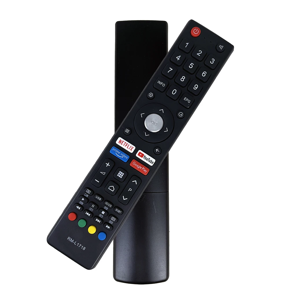 RM-L1718 الاستخدام العالمي لجهاز التحكم عن بعد للتلفزيون CHIQ AKAI CHANGHONG JVC OK