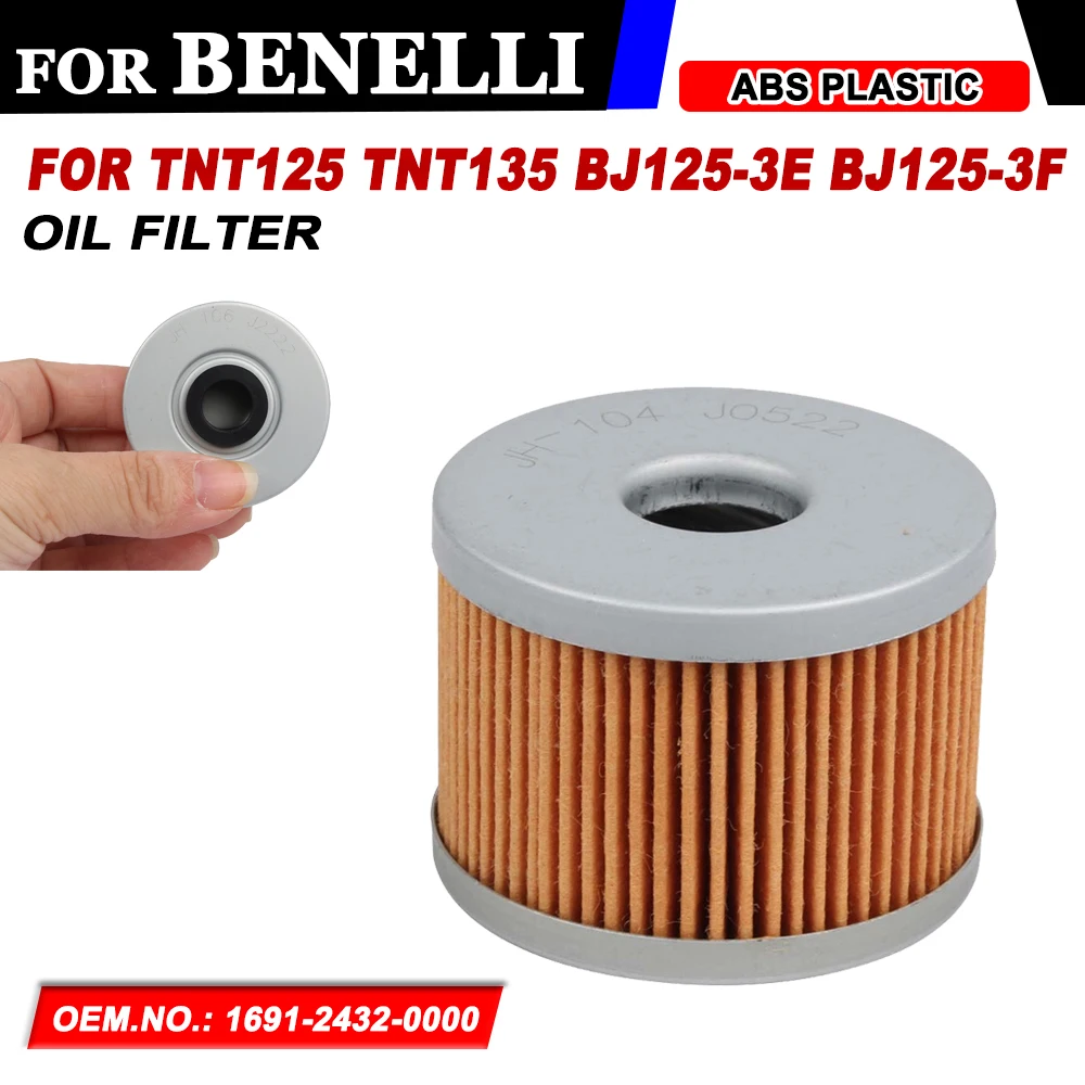 Motorcycle Accessories Oil Filter Gas Fuel For Benelli TNT 125 135 TNT125 TNT135 BJ125-3E BJ125-3F  Spare Parts 1691-2432-0000