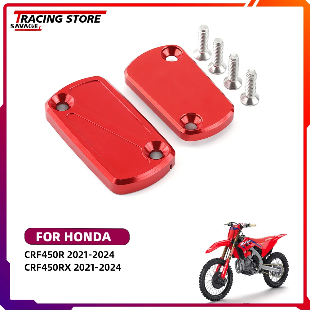

2024 CRF450 Motorycle Front Brake Clutch Master Cylinder Reservoir Cover For Honda CRF450R CRF450RX Oil Fluid Caps Tank Cover
