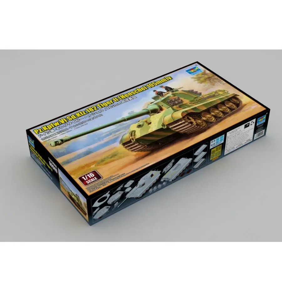 00949 Trumpeter 1:16 Pz.Kpfw.VI Sd.Kfz.182 Tiger II (Henschel 105mm)Model Kit
