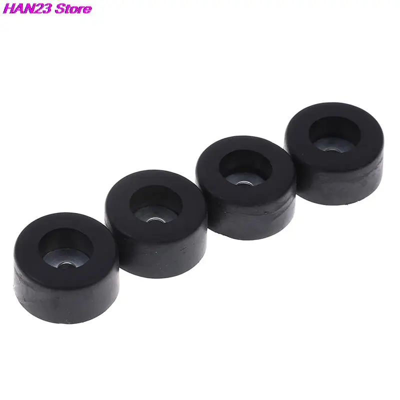 Cabinets Rubber Feet Damper Pad Base 4pcs Durable Black 38mm x 19mm Large Case Speaker