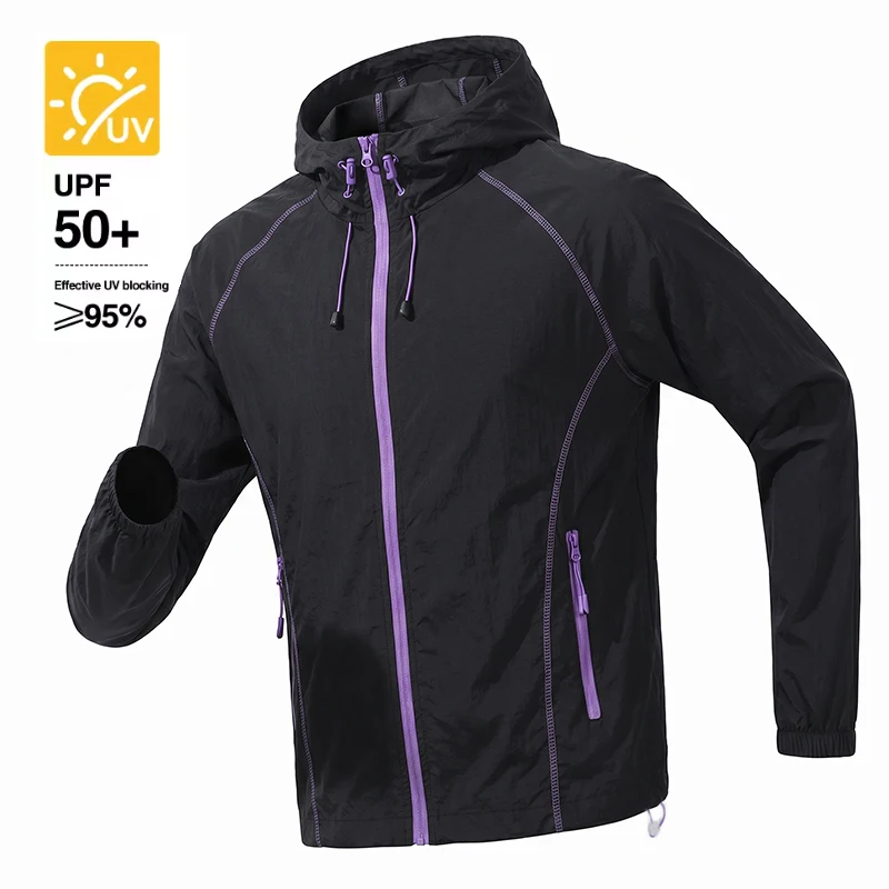 

New High Quality Summer Sun Protective Jacket Unisex New UPF UV Skin Coat Lightweight Breathable Ice Silk Mens Rider Windbreaker