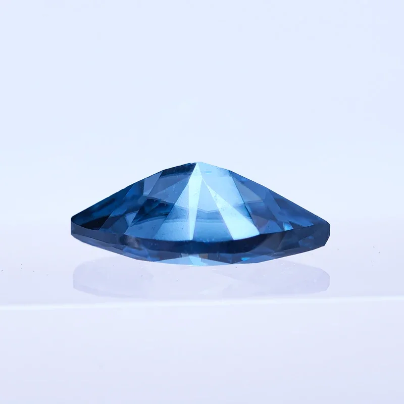 Moissanite Stone Marquise Shape Natural Royal Blue Color DIY Charms Ring Necklace Earring Main Materials Extremely Shiny Quality