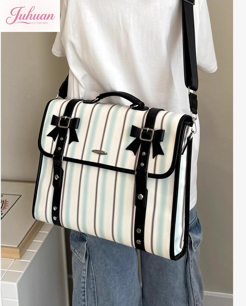 ญี่ปุ่นต้นฉบับผู้หญิงความจุขนาดใหญ่Crossbody Jkกระเป๋าเอกสารพร็อพวิทยาลัยนักเรียนสไตล์วิทยาลัยClassกระเป๋าเป้สะพายหลัง