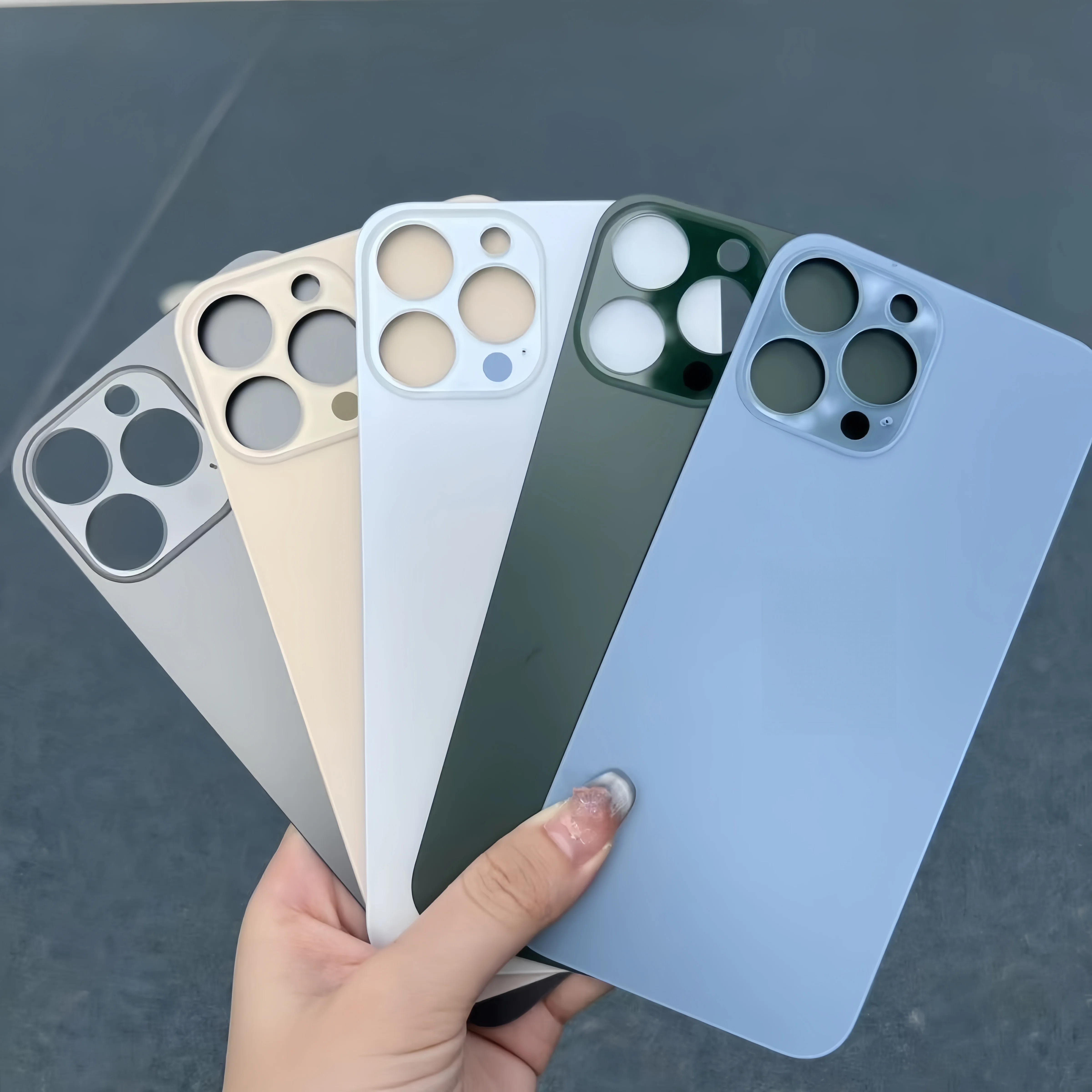 غطاء خلفي زجاجي جديد لملحقات الهاتف المحمول iPhone 13 pro استبدال الغطاء الخلفي الزجاجي