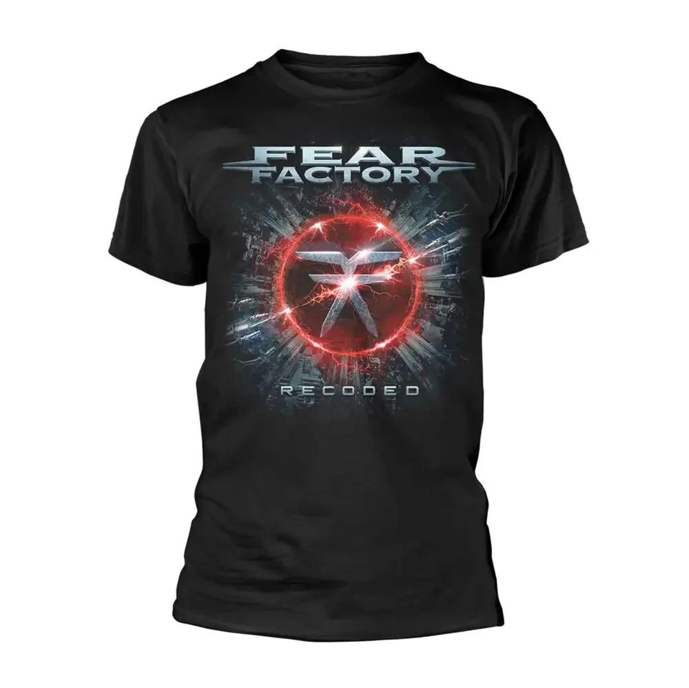 

Fear Factory Recoded Anime pattern for both men and women High quality cotton Short Sleeves