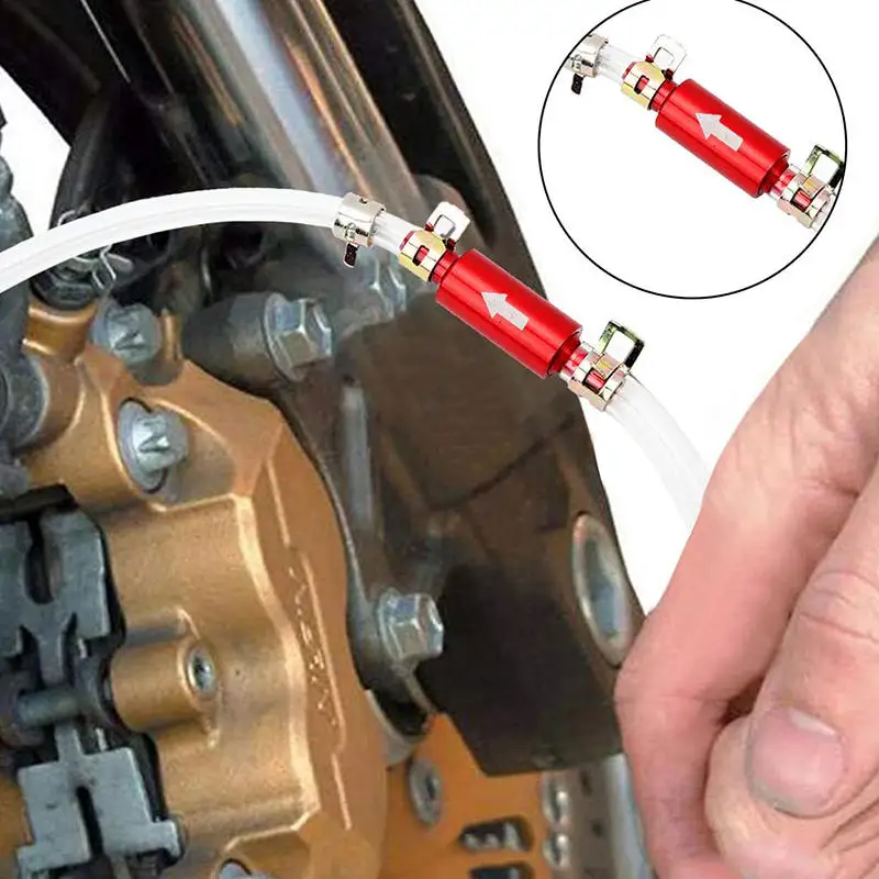 2PCS Easy Wear Resistant One Way Check Valve Brake Clutch Bleeder Hose Tube Bleeding Tool Kit For Car view 4