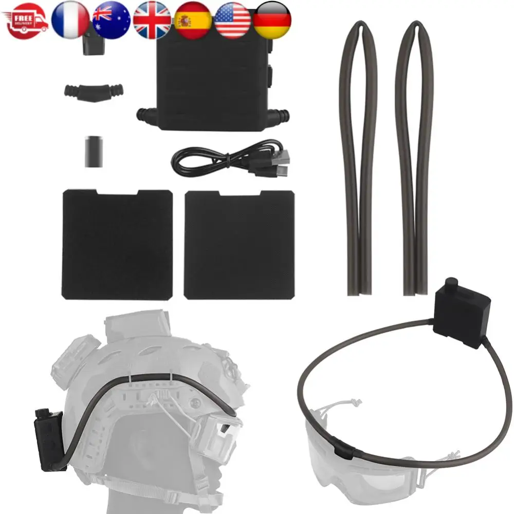 مروحة إزالة الضباب المغناطيسية القابلة للتعديل مضخة مضادة للضباب TYPE-C قابلة للشحن نظارات لاسلكية مروحة إزالة الضباب لتسلق الجبال موتوكروس