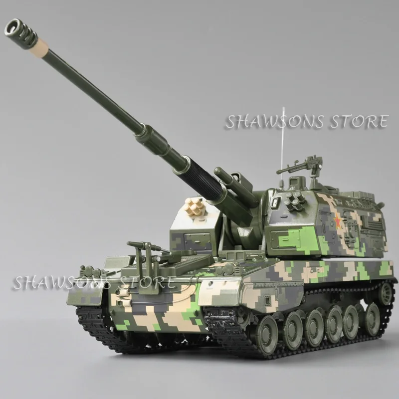 KDW 1:35 Scale Diecast Metal Military Model Toy China PLZ-05 Self Propelled Artlillery Miniature Replica Collection