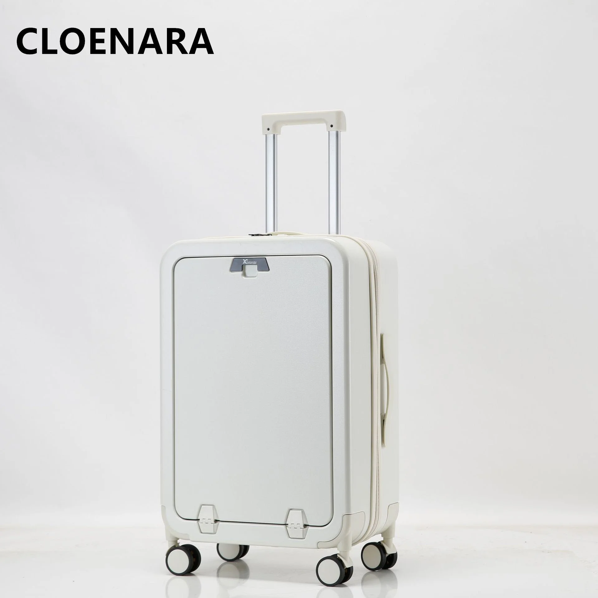 COLENARA-Trolley Case de abertura frontal com laptop, bagagem de embarque forte e durável, mala de alta qualidade, 20 ", 22", 24 ", 26"