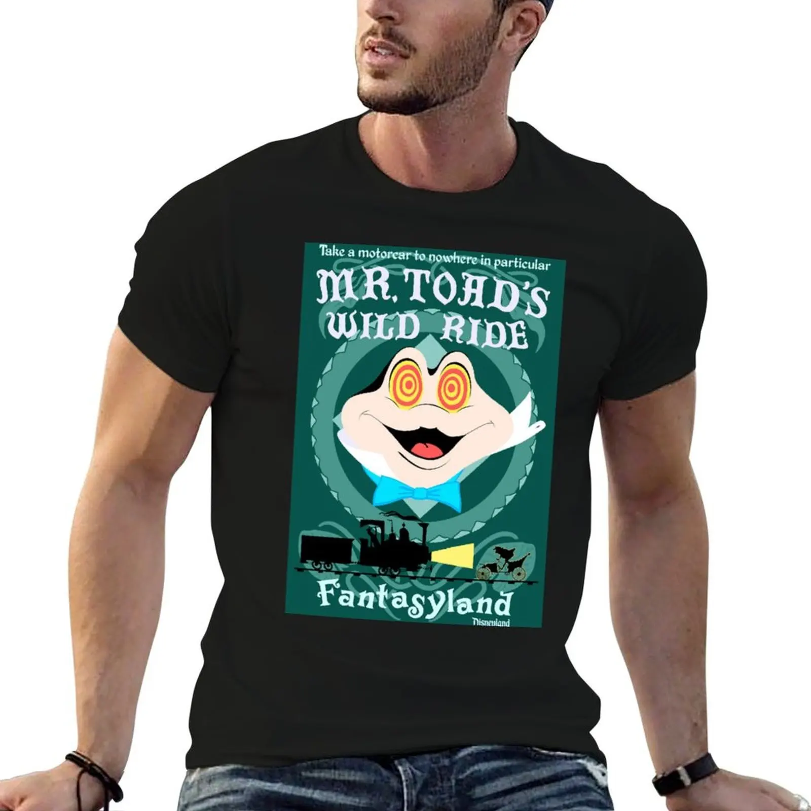 

Mr. Toad&x27;s Wild Ride T-Shirt cotton t shirt man t shirts with prints g man t shirts for men T-shirt