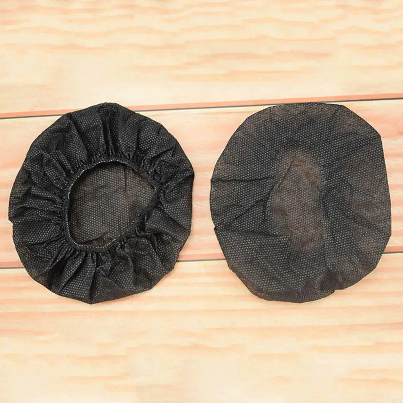 100 개/가방 교체 일회용 헤드폰 커버 부직포 귀마개 커버 쿠션 10-12CM 헤드셋 액세서리
