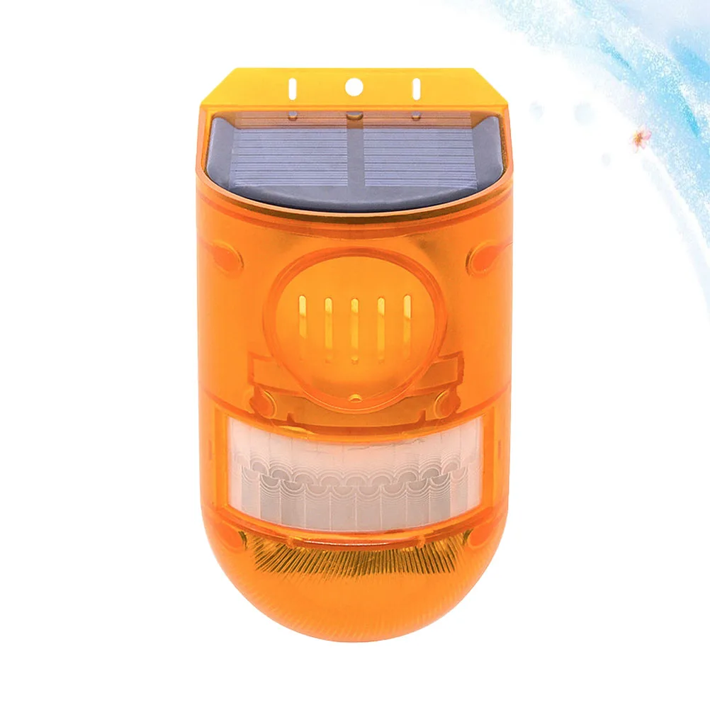 Solar Warning Light Multifunctional Ip65 Waterproof Outdoor Anti-Theft Alarm Lamp Sensor Farm Construction