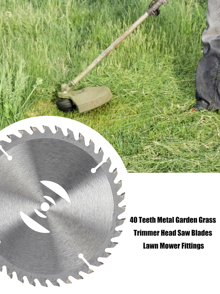 Steel Garden Saw Blade Lawn Mower Grass Trimmer Brush Cutter Blade Garden Grass Trimmer Head Garden Tool Parts