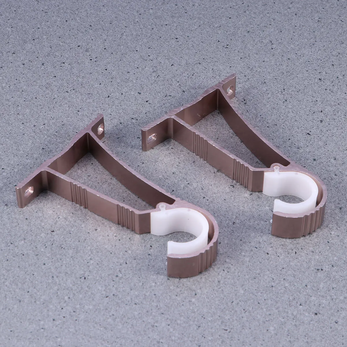 

2pcs Aluminum Alloy Curtain Rod Bracket Ceiling Mount For Drapery Window Door Track Holder Heavy Duty Curtains Hardware