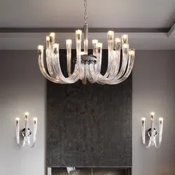 European Style Living Room Hall Pendant Light Modern Glass Restaurant Bedroom Luxury Crystal Chandelier G9 Bulb 110V220V240V