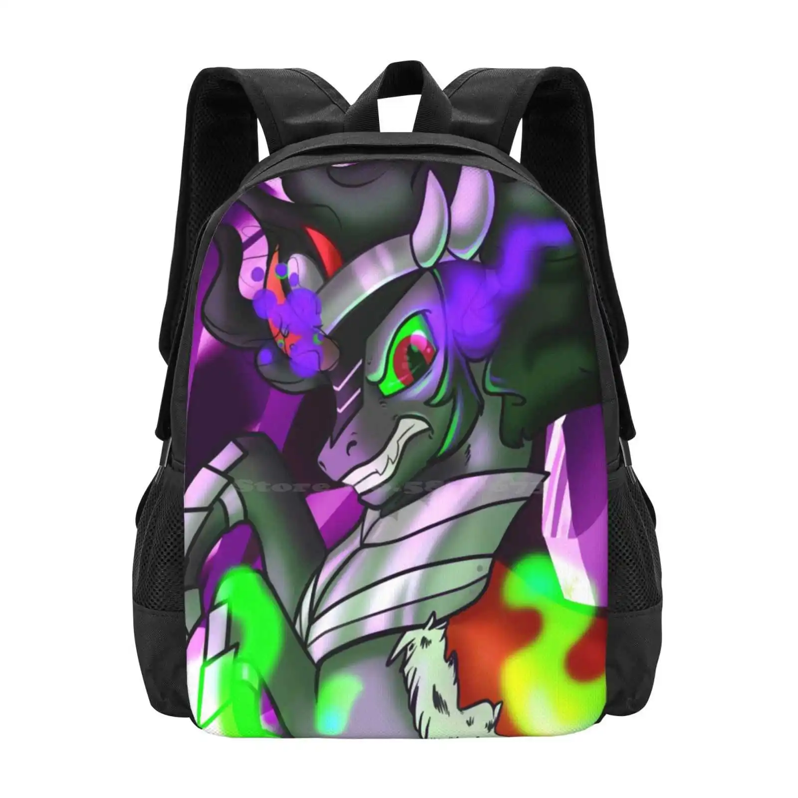 Sombra'S Rage Hot Sale Schoolbag Backpack Fashion Bags King Sombra Mlp My Little Villain Brony Bronies Friendship Is Magic