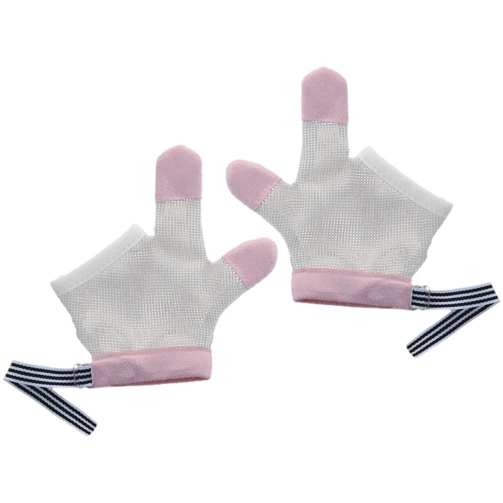 

Protector Anti-eating Gloves Newborn The Mitten Nylon Stop Sucking Thumb for Kids