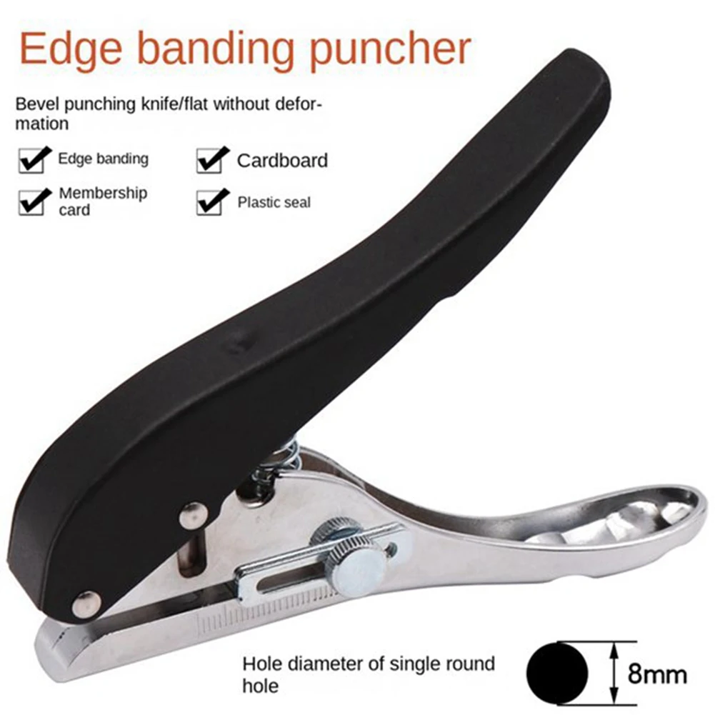 FTGT-2Pcs Woodworking Tool Plier Card Hole Punch Set Paper Screw Cover with Countersink Drill 2.8mm Adjustable Position
