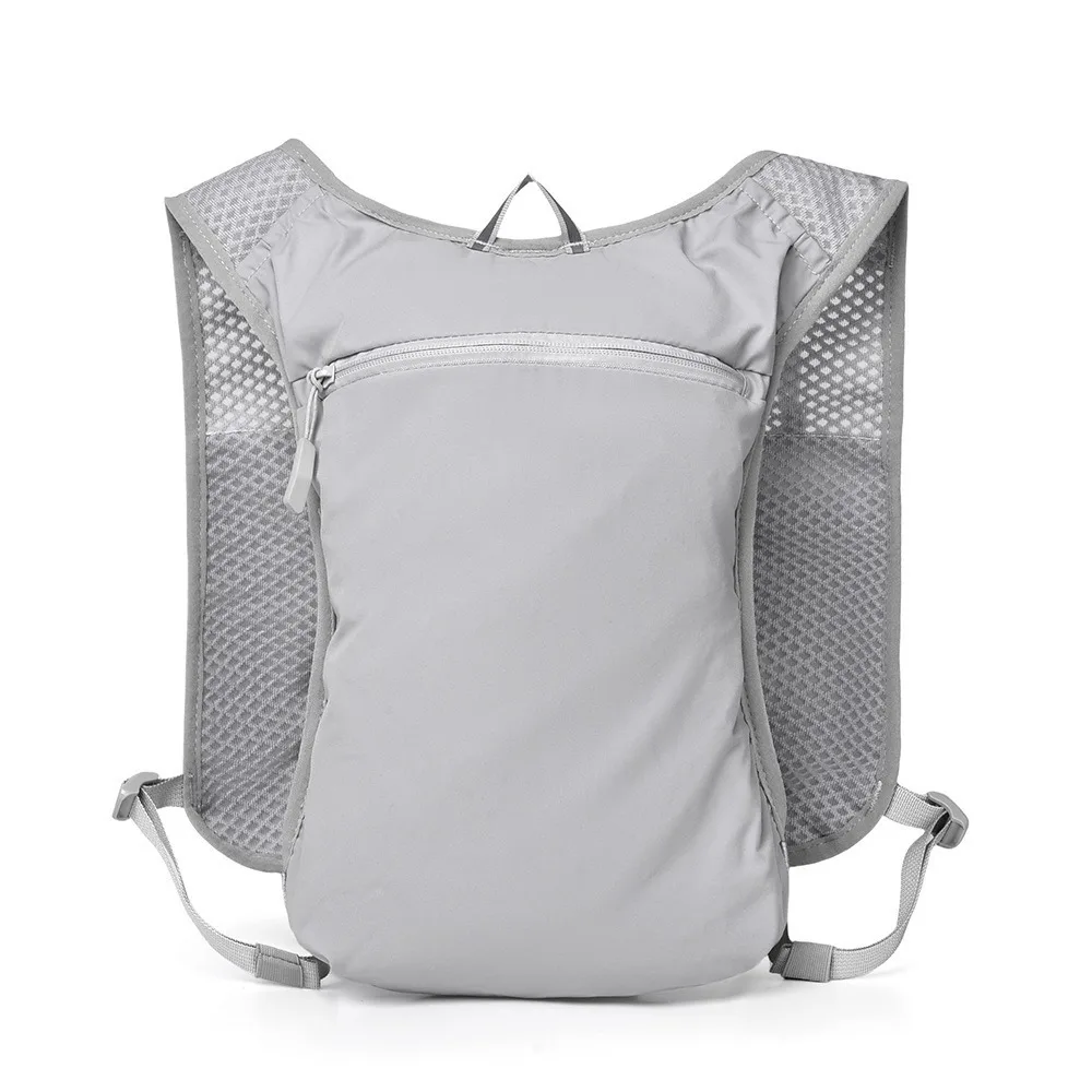 

Reflective Running Hydration Vest Bag Breathable Strap Quick Dry Outdoor Running Vest Multi-Pocket Design Nylon Material