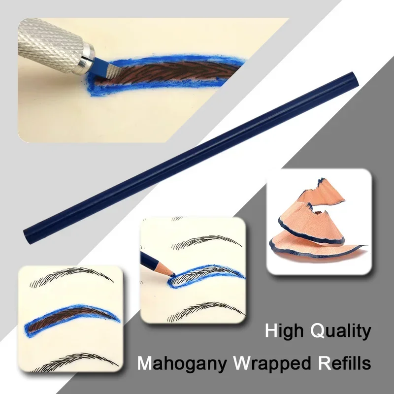 Microblading Pen Practice Skin Handmade Pen Makeup Eyebrow Tattoo Needle Pigment Kit 2020 New Tattoo eyebrow Set