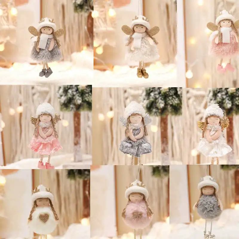 

Рождественские украшения, поделки ручной работы, кукла, кулон, ангел, девушка, елка, подвесные украшения, рождественские подвески, подарок, игрушка, новогодние принадлежности