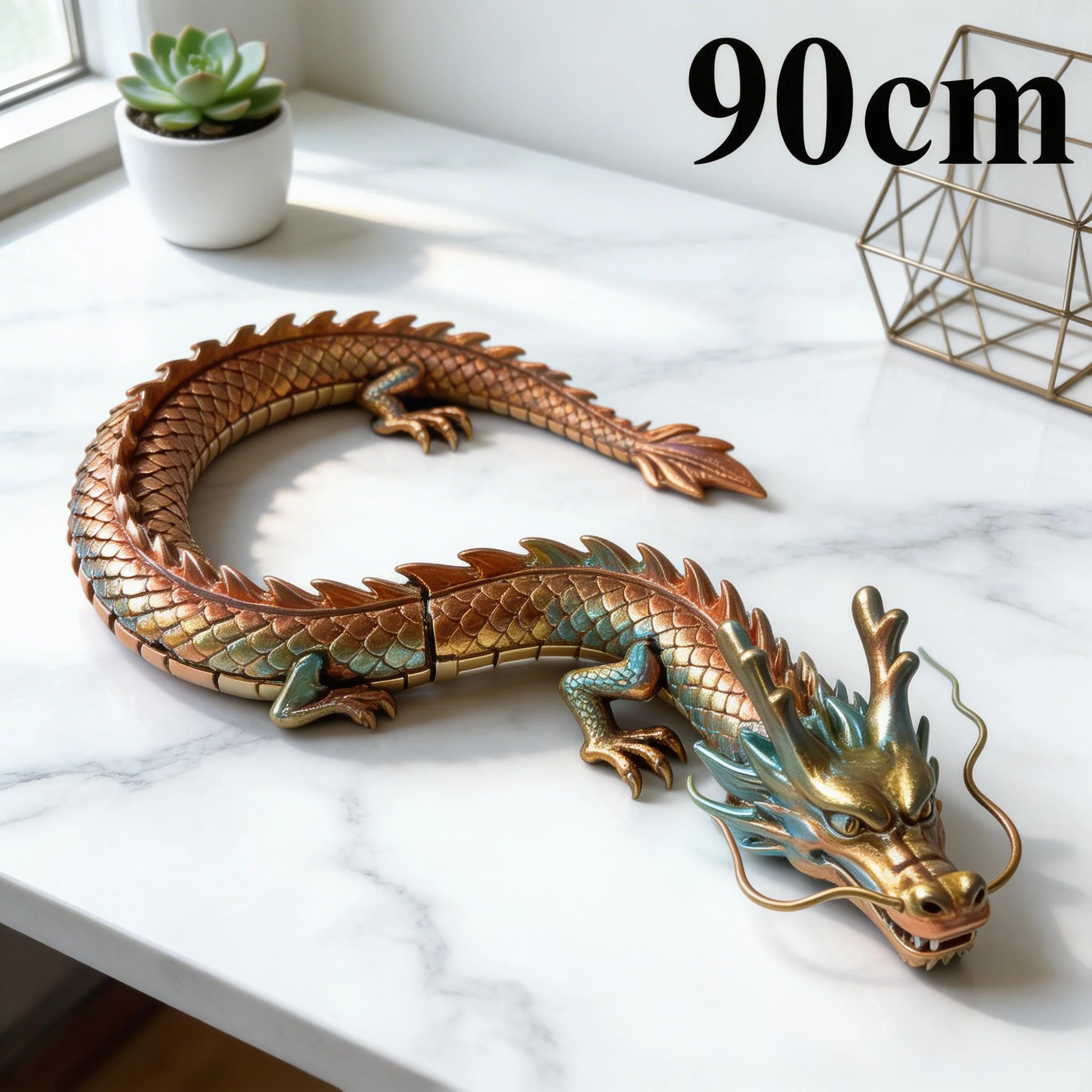 90cm 3Dプリント中国龍フィギュア – 山石、植木鉢、水 - Tagine Clay Pot のレビューと価格