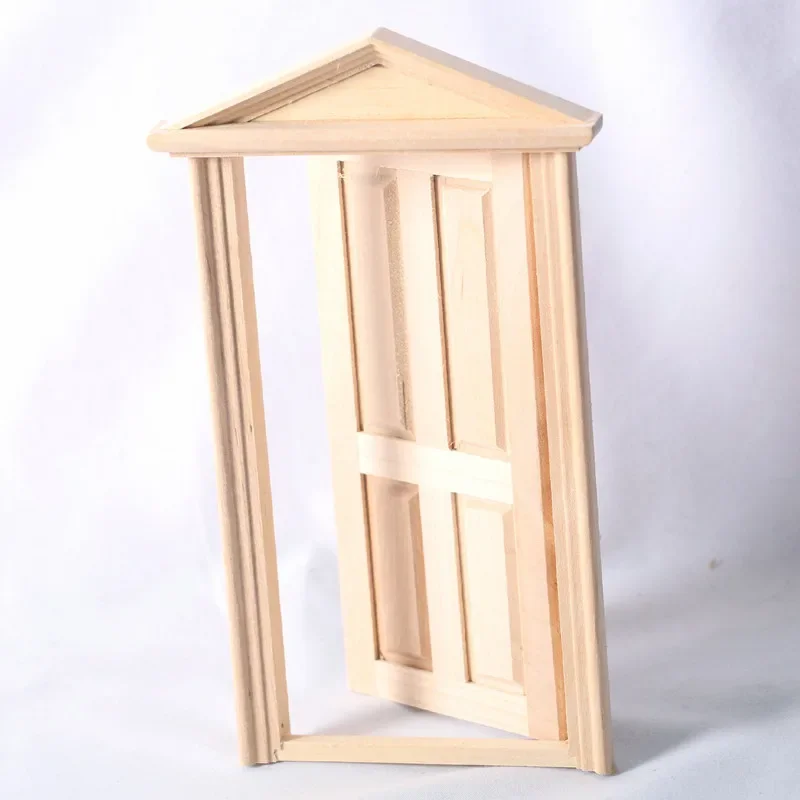 Porta de casa de bonecas 1:12, boneca bjd, espiga 4, modelo de porta de madeira real, bonecas bjd em miniatura, acessórios de móveis, decorações, brinquedos de meninas