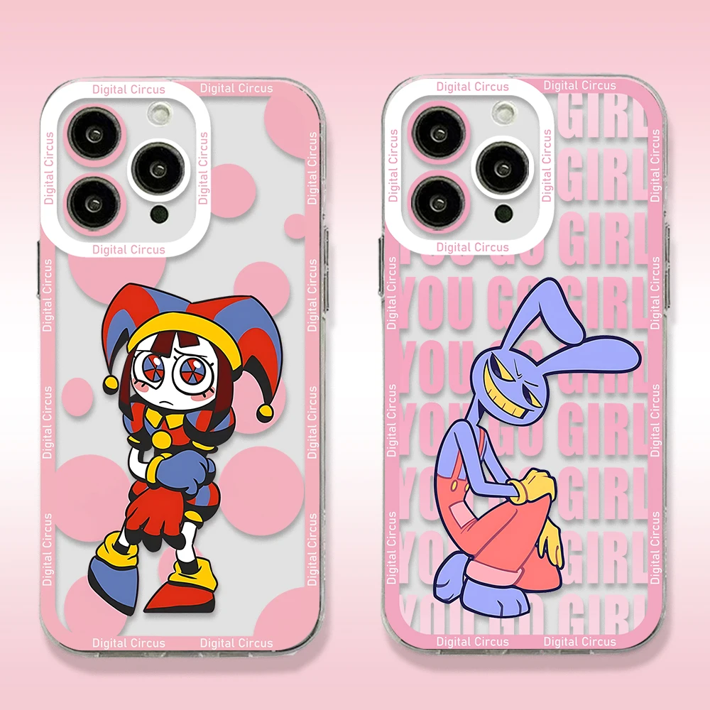 Cute Amazings Digitals Circus Clear Case For Samsung A73 A72 A71 A55 A52 A51 A50 A35 A33 A32 A31 A30 A24 A23 A22 A13 5G Cover