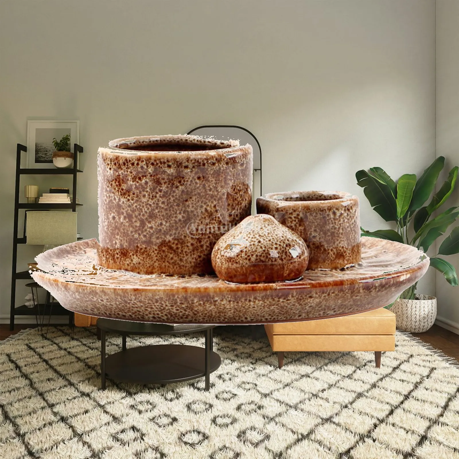Elegant Ceramic Incense Stick Holder Ash Catcher Decorative Tray for Palo Santo and Sage in Dining Room or Spa